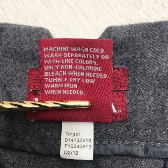 Merona Dark Grey Stretch Dress Pants Size 10 Fit 2 - Picture 8 of 8